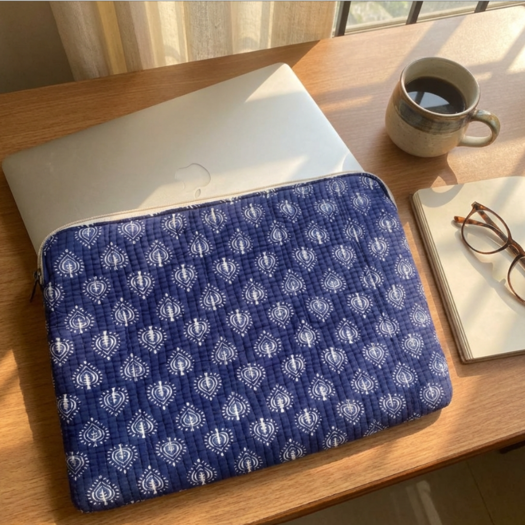 The House of RajPadmini Quilted Laptop Padded Sleeve