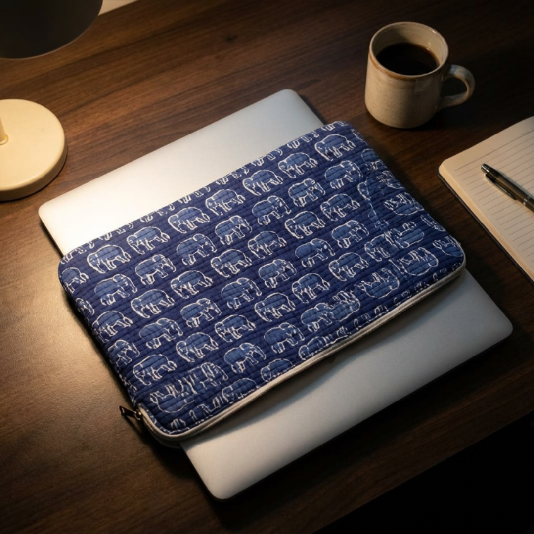 The House of RajPadmini Quilted Laptop Padded Sleeve