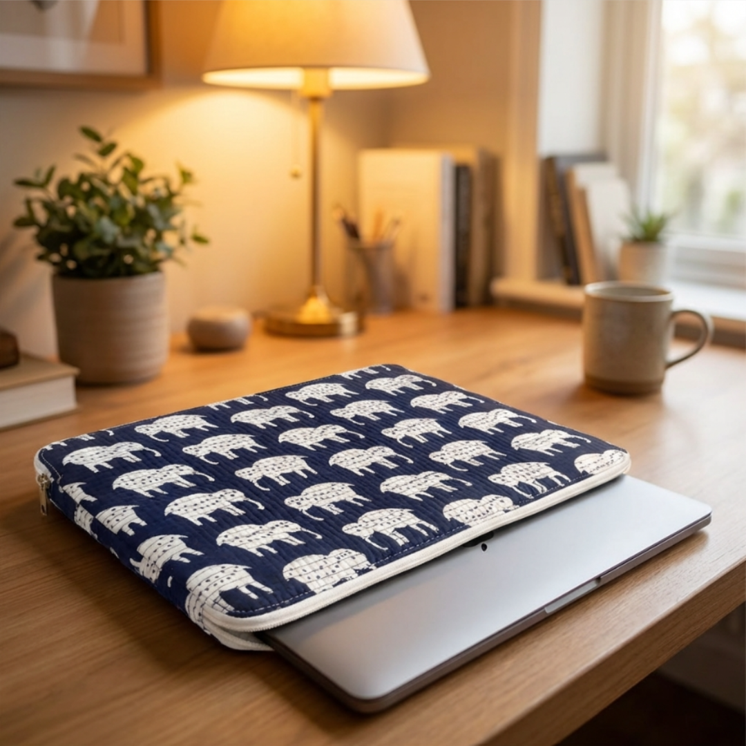 The House of RajPadmini Quilted Laptop Padded Sleeve