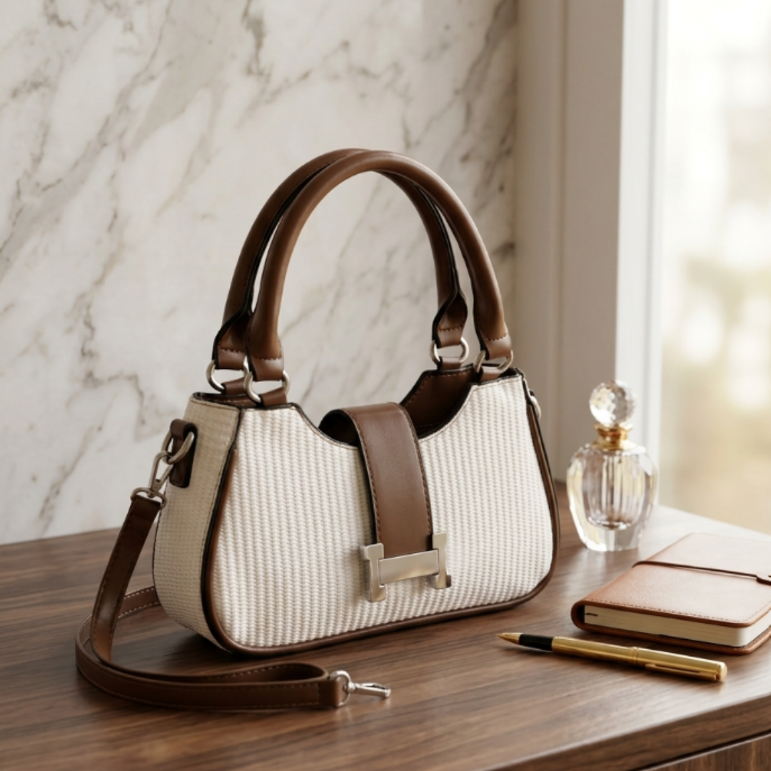 Top Handle Satchel Bag for Women | Classic Crossbody Sling Handbag for Office & Daily Wear | The House of RajPadmini