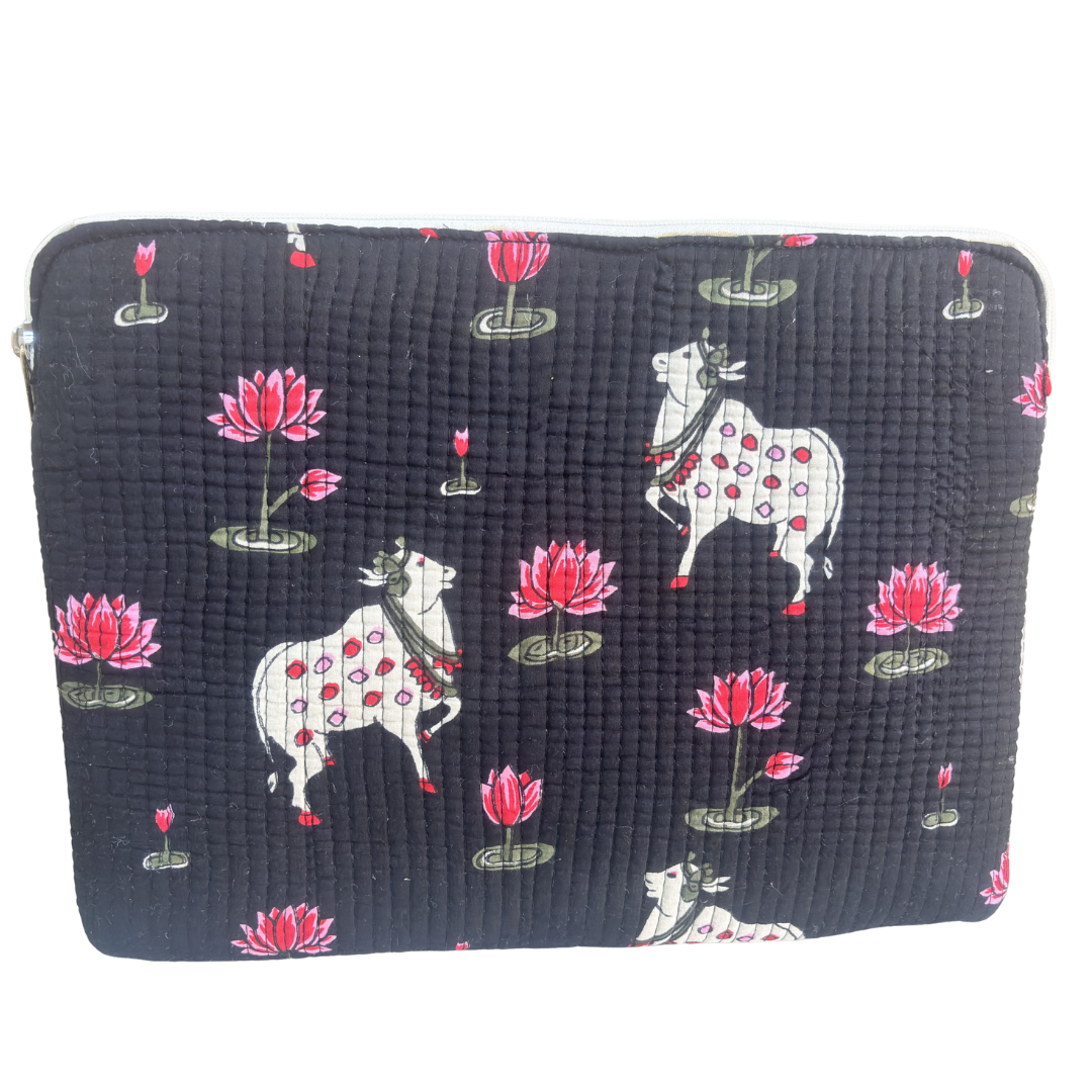 The House of RajPadmini Quilted Laptop Padded Sleeve