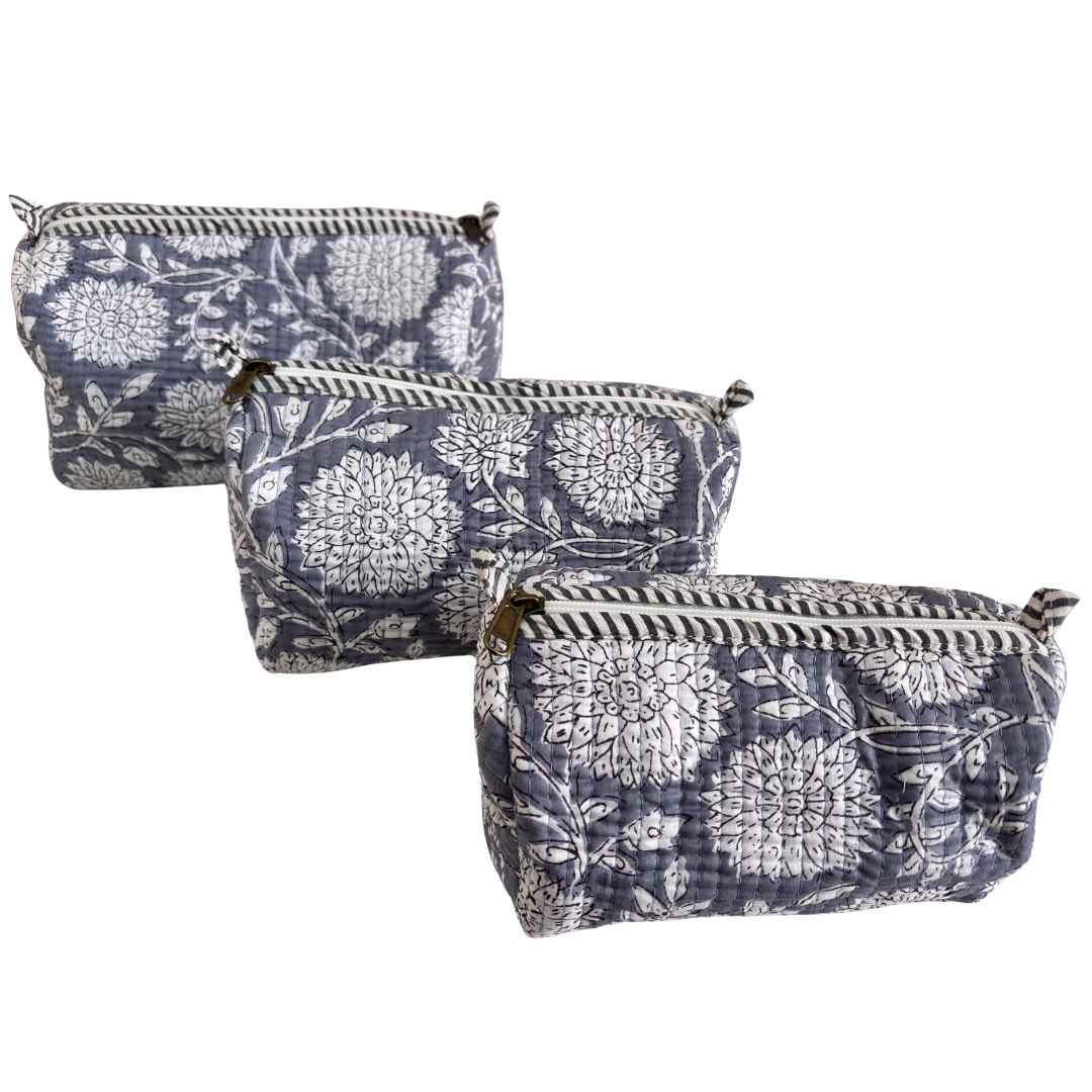 The Alfred Edition Multipurpose Travel Organizers:- Premium Handcrafted Waterproof Quilted Cotton Beauty/Travel Organizer Bag for Men & Women