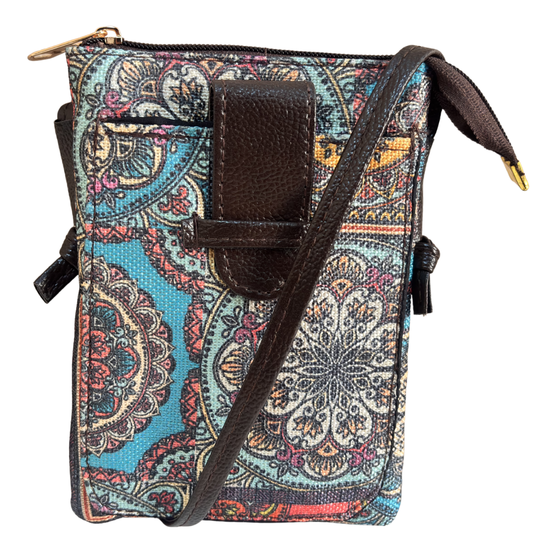 Mobile Sling Bag for Women | Printed Crossbody Phone Bag for Travel & Daily Use | The House of RajPadmini