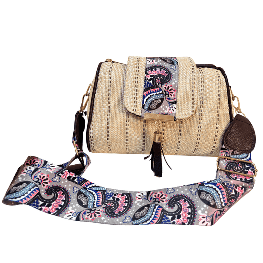 The Maharani Edition:- Women's White Jute Sling Bag