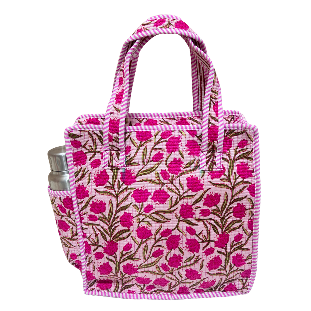 Handcrafted Quilted Cotton Mini Bag