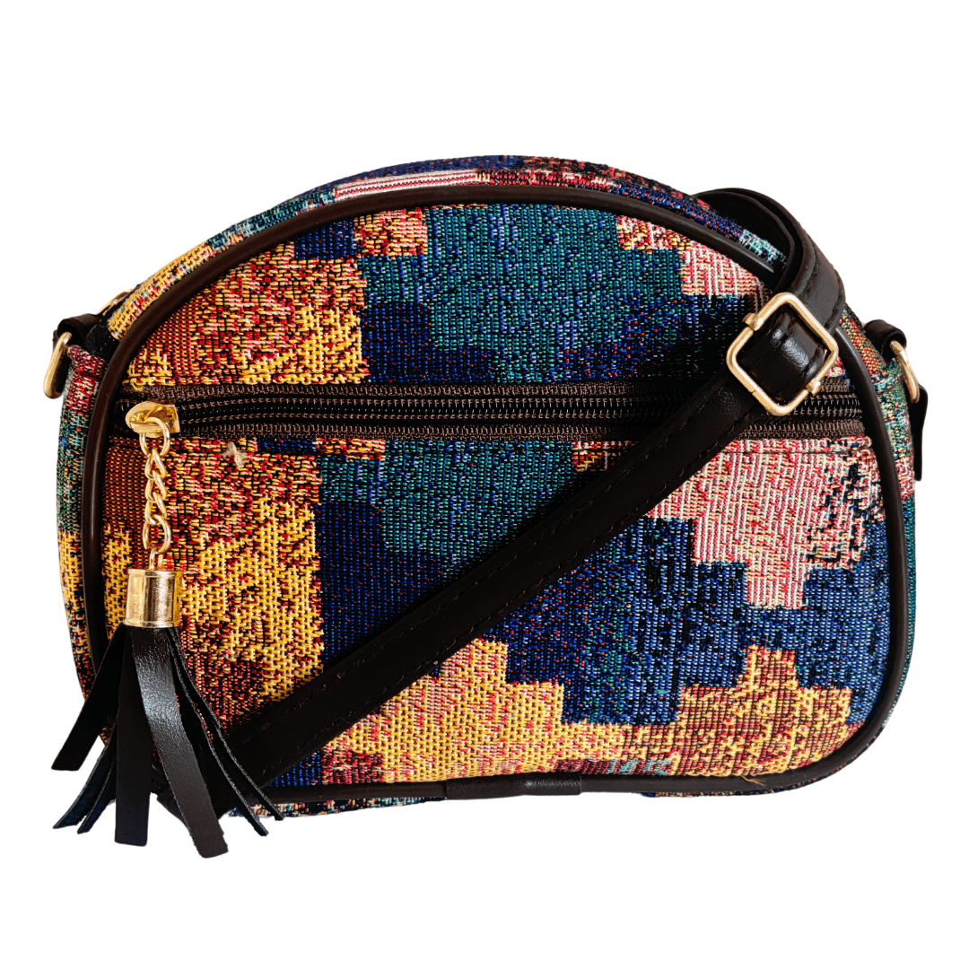 The Saheli Edition:- Women's Multicolour Crescent Moon Sling Bag