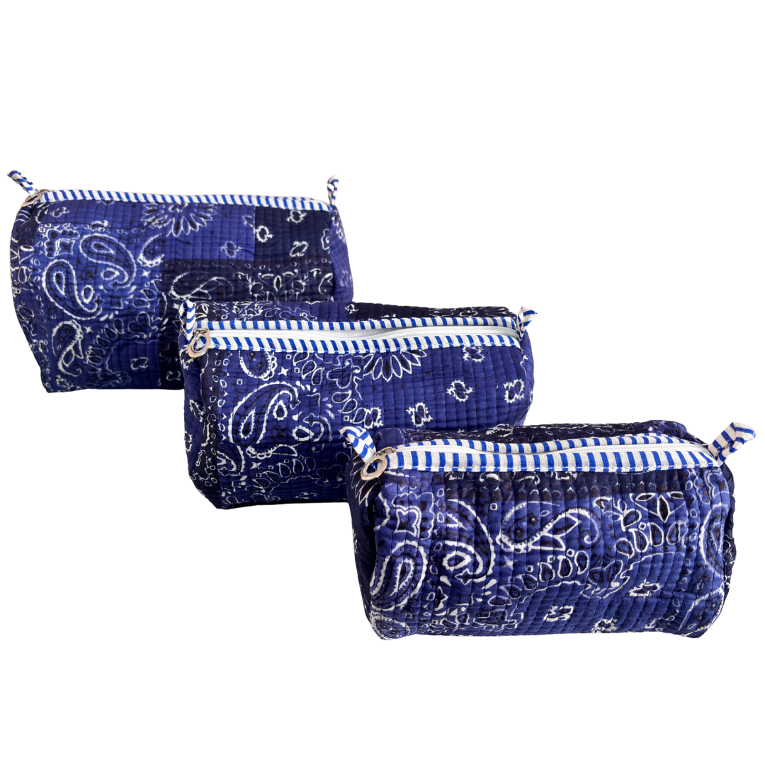 RajPadmini 4-in-1 Super Mom's Edition COMBO : Premium Quilted Tote Bag + 3 Waterproof Pouches = Your Complete Organization Solution!