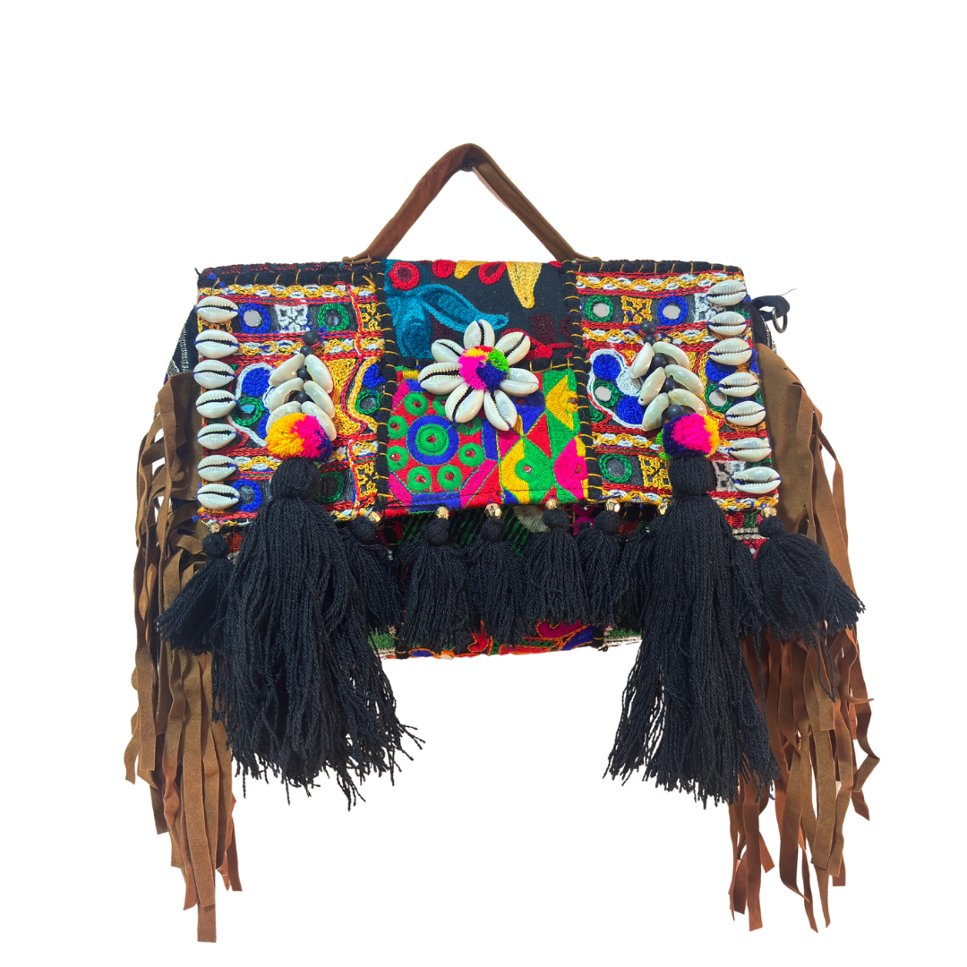 The House of RajPadmini Handmade Banjara Crossbody Bag