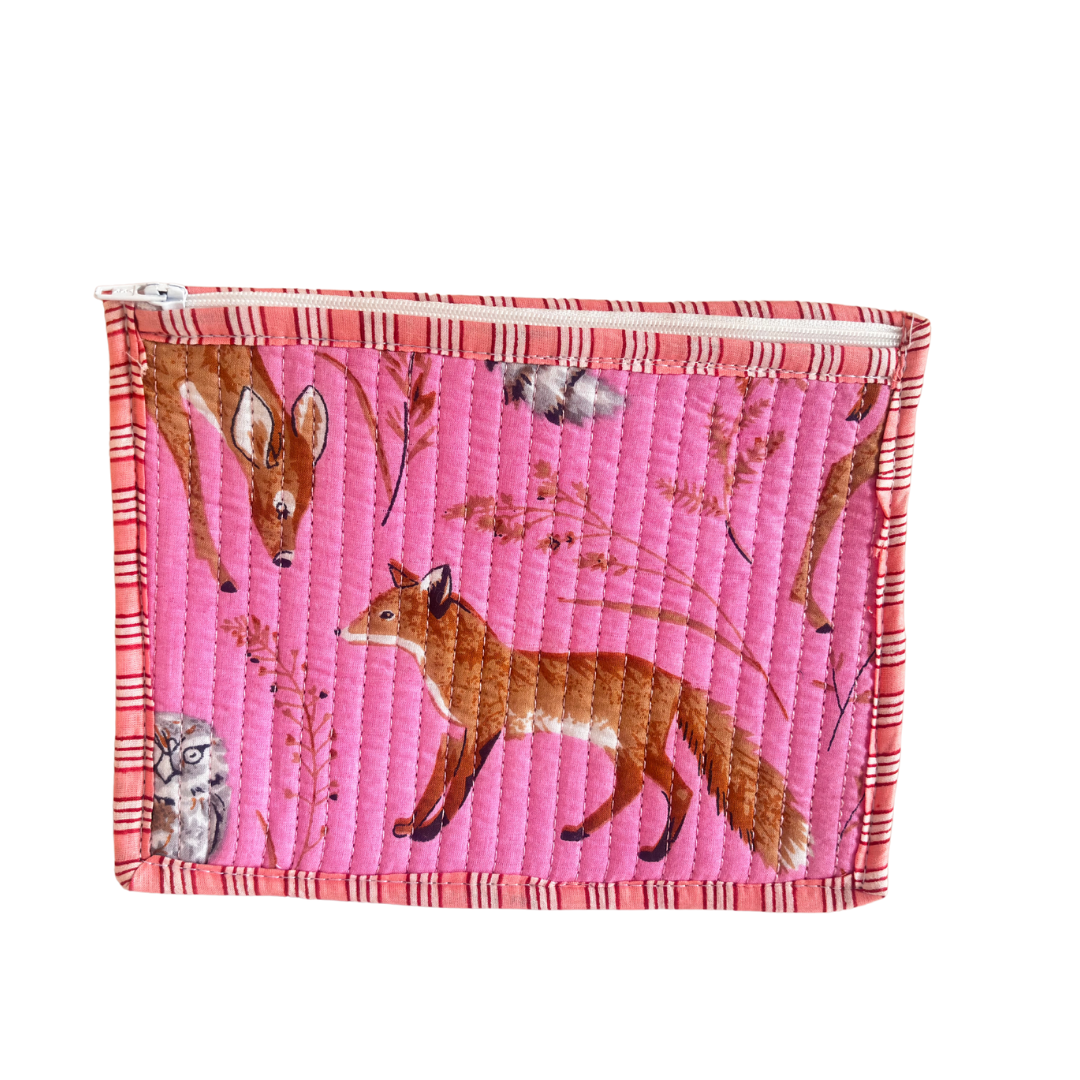Quilted Cotton Multipurpose Envelope Pouch