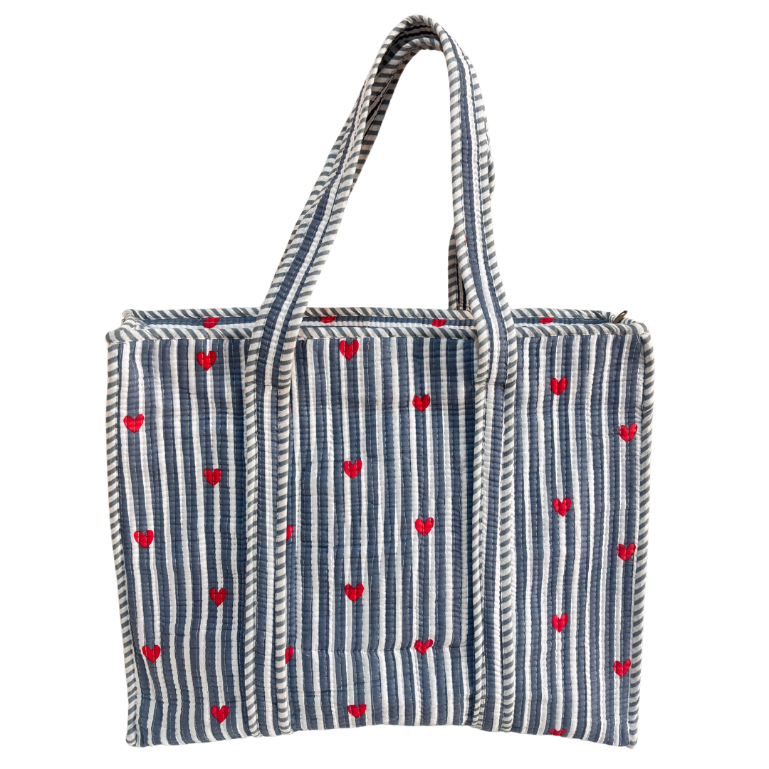 The Bazaar Bhoot Edition:- Premium Cotton Quilted Shopping Tote Bag