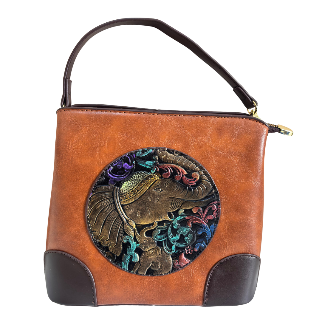 Rakhi Combo — The Maharani Box (Premium) | Amber Fort Elephant Sling + Travel Pouches Set of 3 + Free Rakhi | The House of RajPadmini