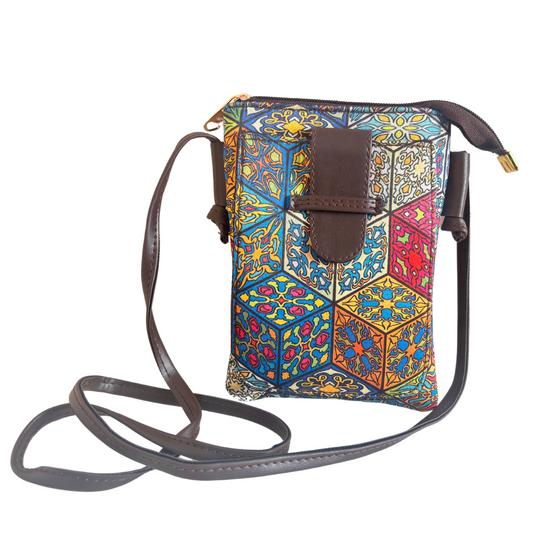 The DoorSanchaar Edition:- Women's Printed Mobile Sling Bag