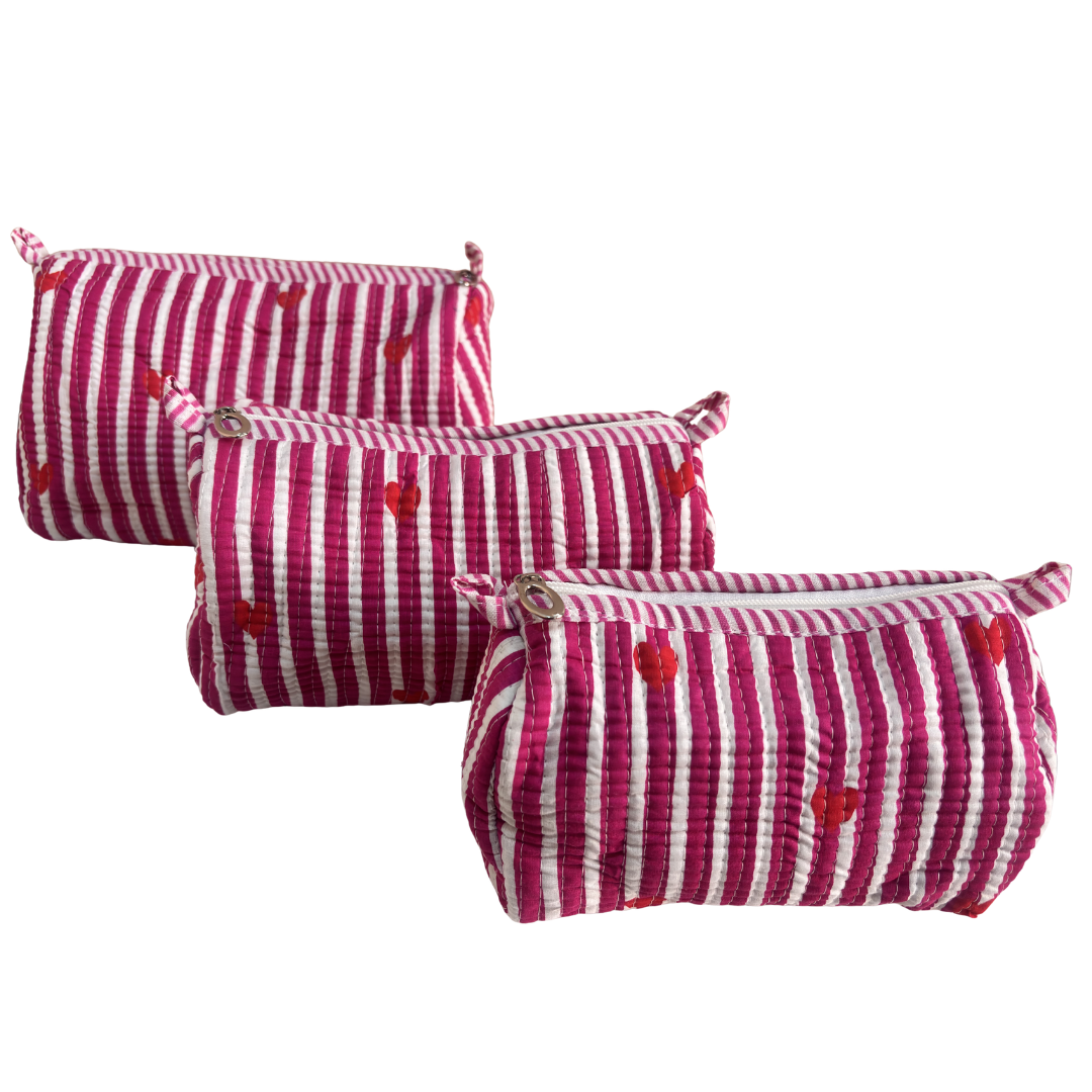 The Alfred Edition Multipurpose Travel Organizers:- Premium Handcrafted Waterproof Quilted Cotton Beauty/Travel Organizer Bag for Men & Women