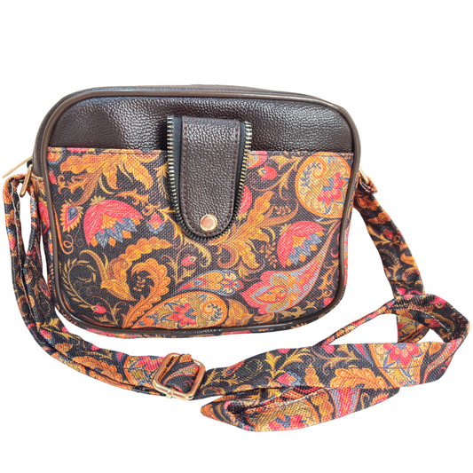 The House of RajPadmini Floral Print Crossbody Sling Bag