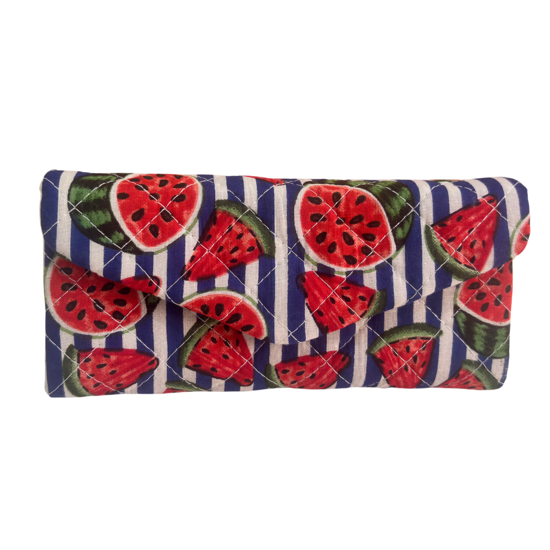 The House of RajPadmini Foldable Cotton Sunglass Case with Magnetic Closure