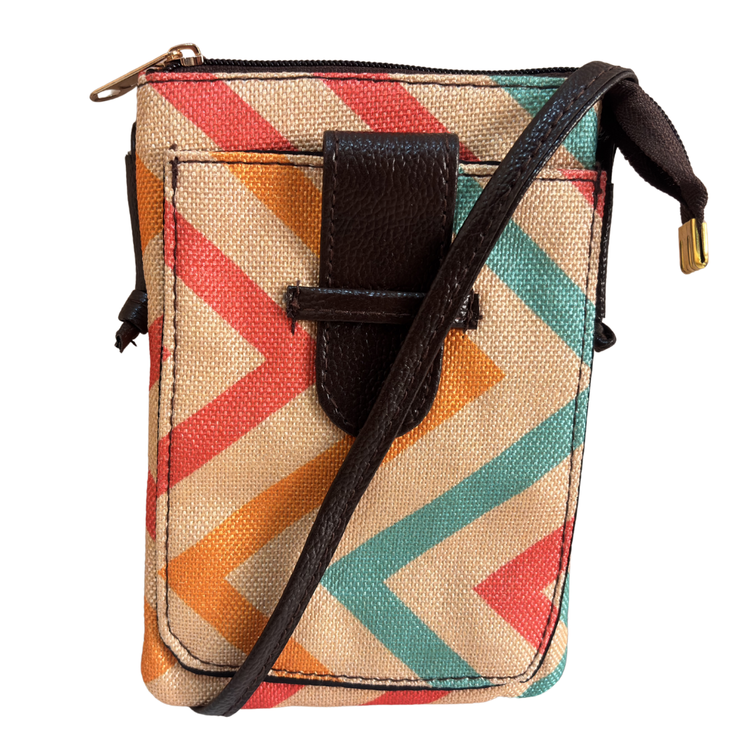 Mobile Sling Bag for Women | Printed Crossbody Phone Bag for Travel & Daily Use | The House of RajPadmini