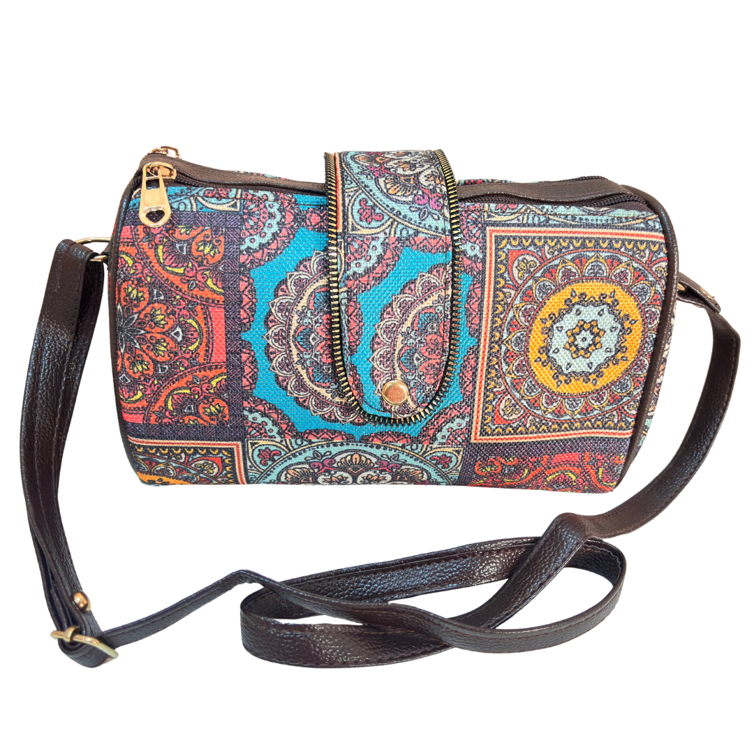 The House of RajPadmini Printed Crossbody Sling Bag