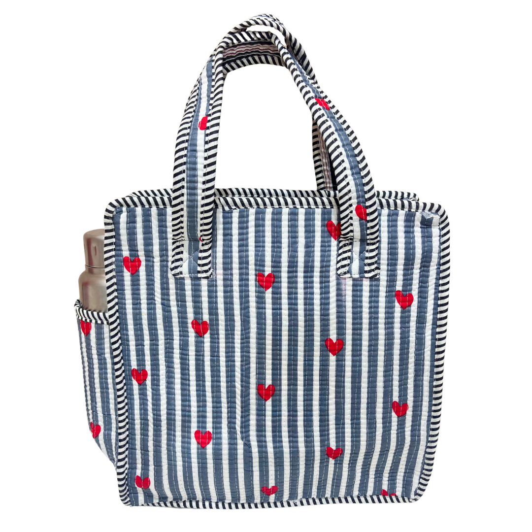 Handcrafted Quilted Cotton Mini Bag