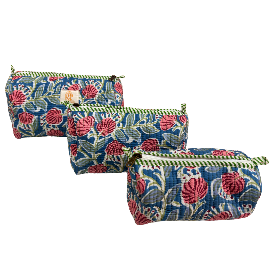 RajPadmini 4-in-1 Super Mom's Edition COMBO : Premium Quilted Tote Bag + 3 Waterproof Pouches = Your Complete Organization Solution!