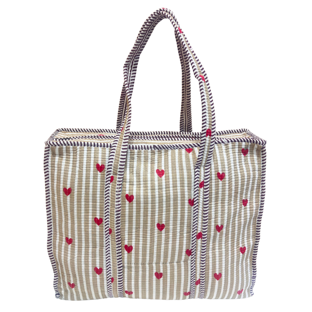 The Bazaar Bhoot Edition:- Premium Cotton Quilted Shopping Tote Bag