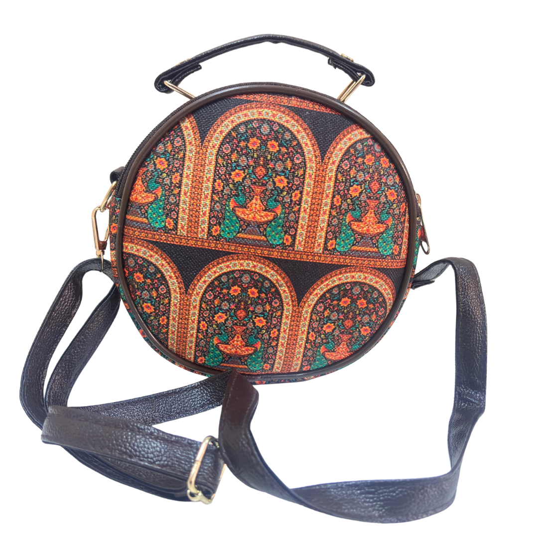 The House of RajPadmini Round Crossbody Sling Bag
