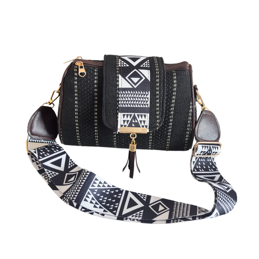 The Maharani Edition:- Women's Black Jute Sling Bag