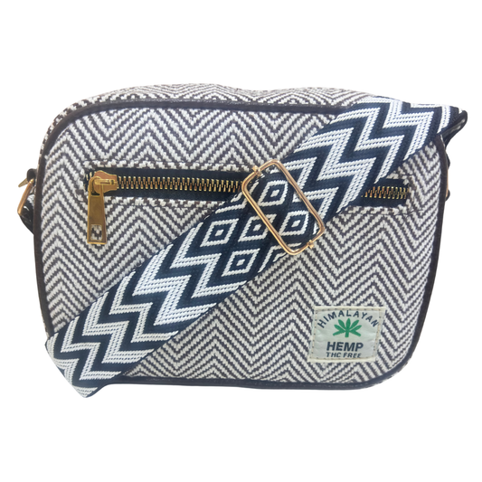 The RajPadmini Planet-Friendly Brown Hemp Adventure Sling Bag