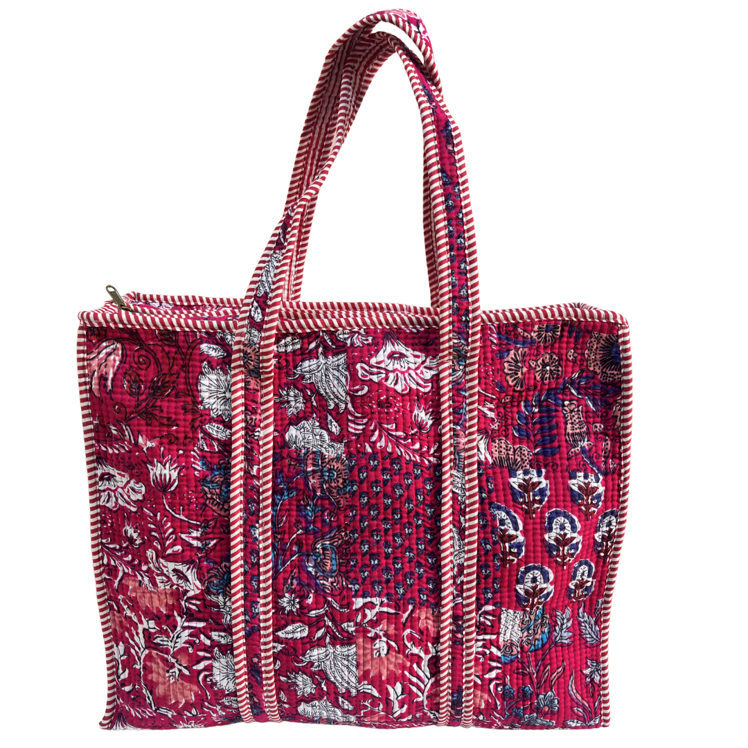 The Bazaar Bhoot Edition:- Premium Cotton Quilted Shopping Tote Bag