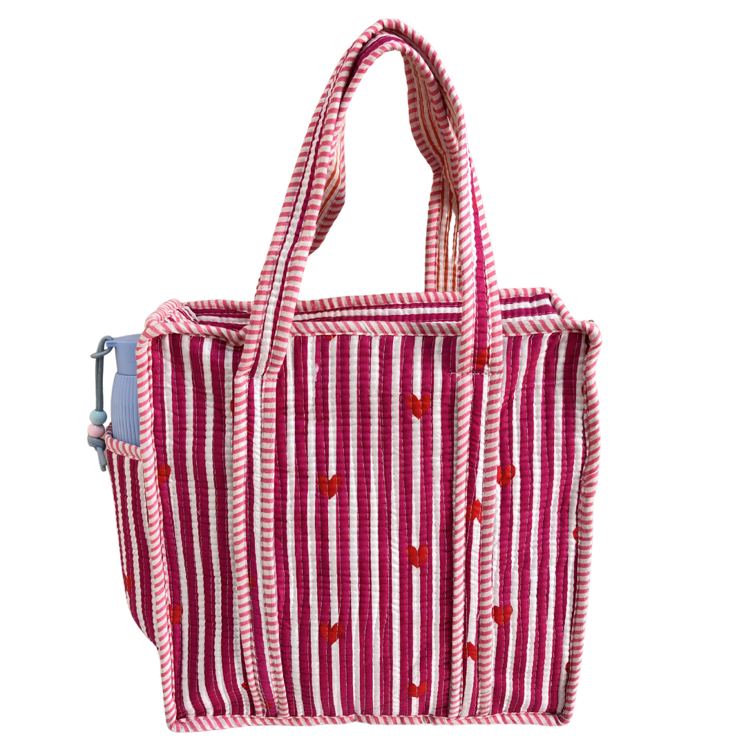 RajPadmini Handcrafted Quilted Cotton Ghar Se Mandir Edition - Tiffin & Pooja Carrier Collection