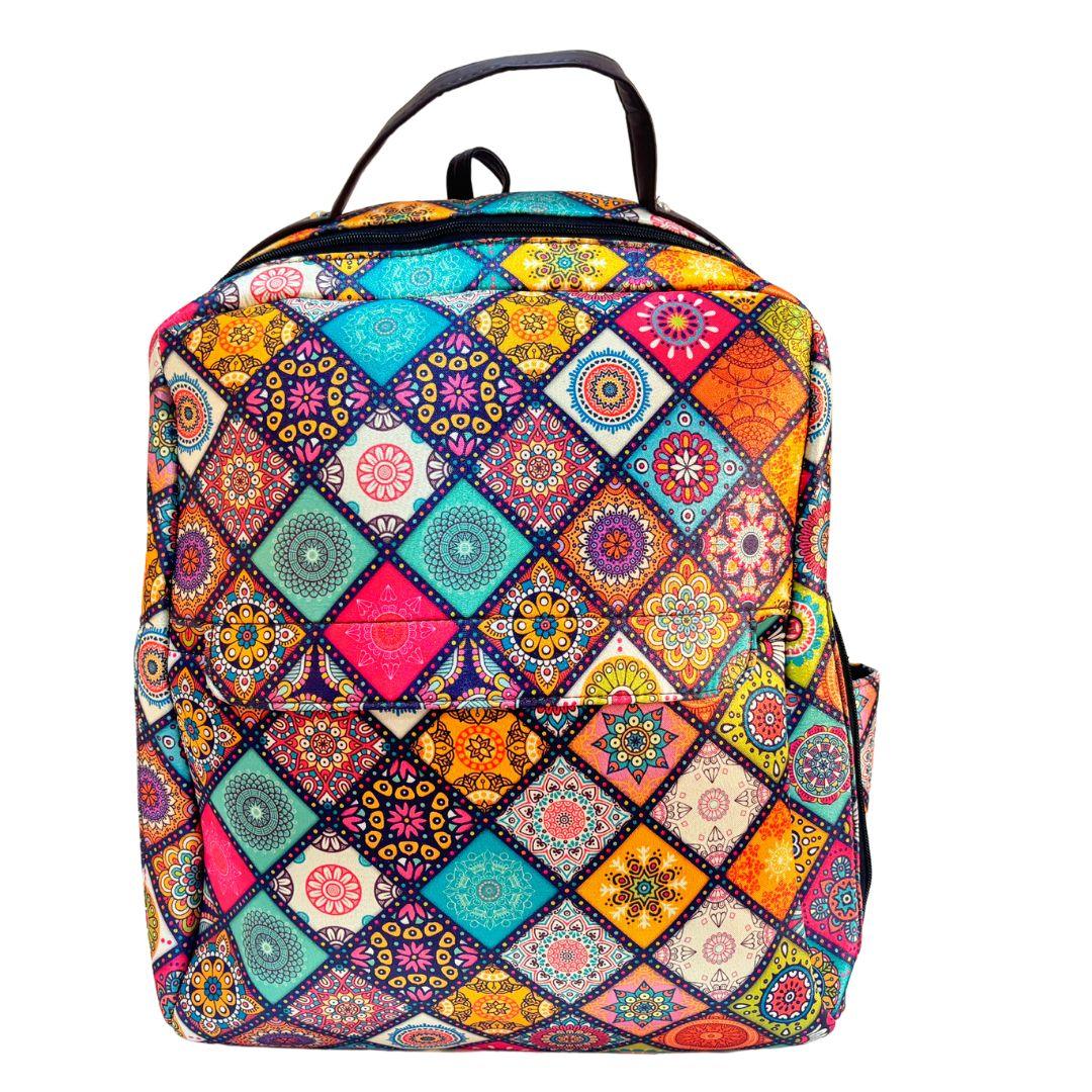 Ghummakad Edition :- Premium Ethnic Patterned Multicolor Backpack