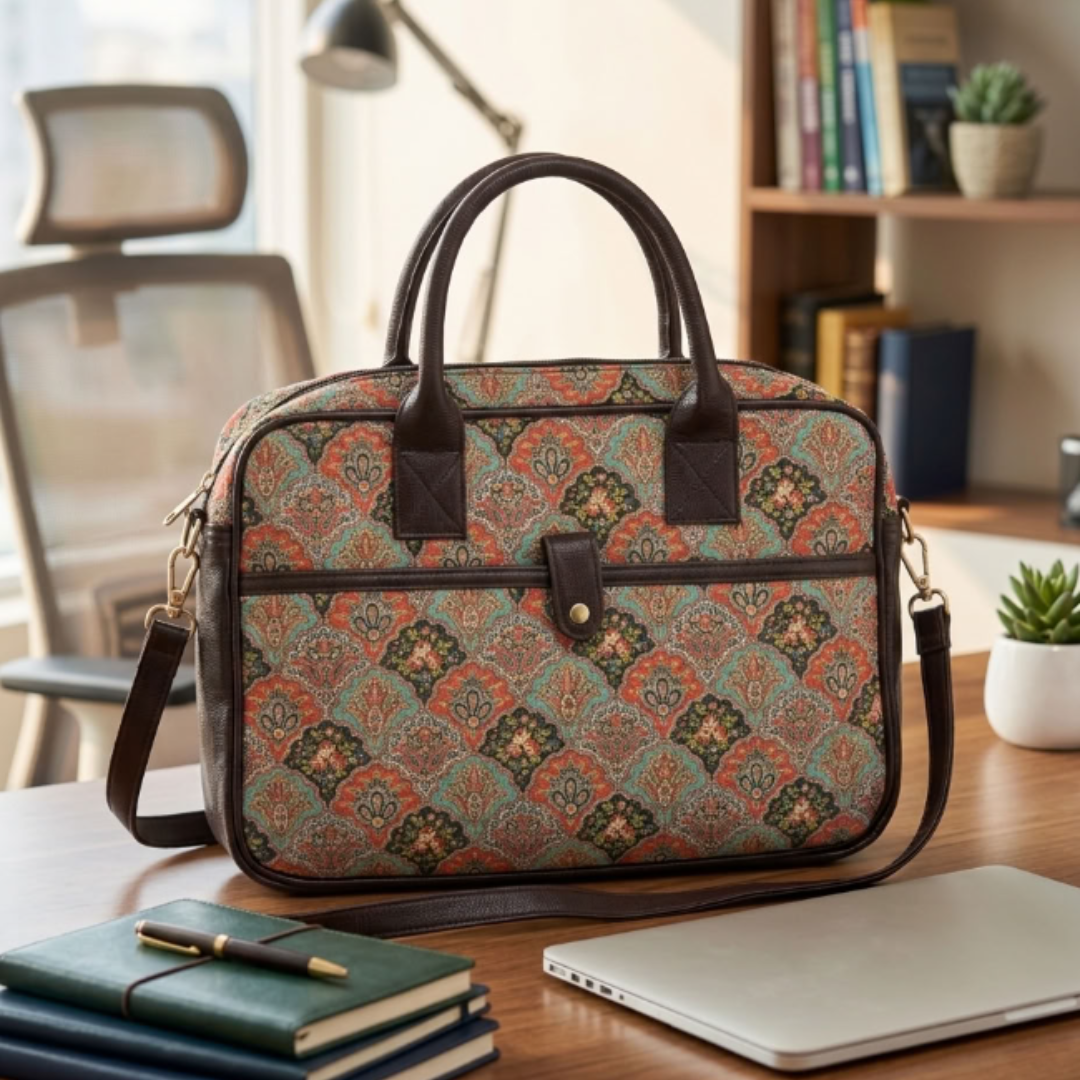 Unisex Laptop Bag | 19x17 inches |The House of RajPadmini