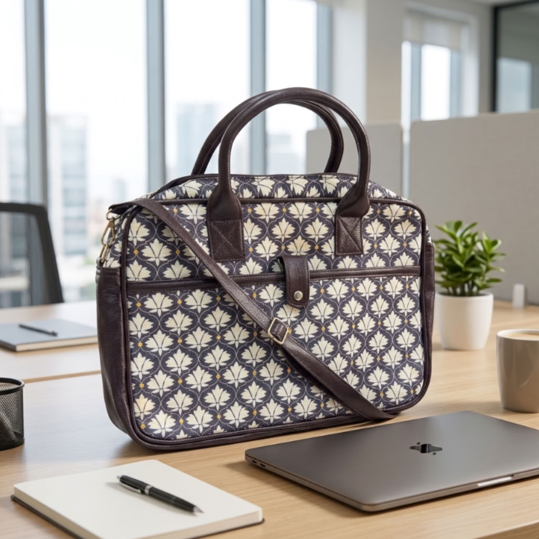 Unisex Laptop Bag | 19x17 inches |The House of RajPadmini