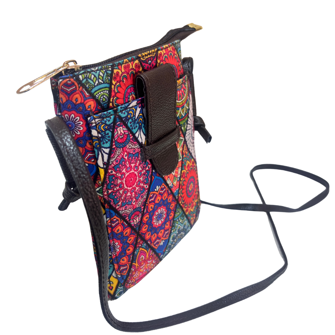 The DoorSanchaar Edition:- Women's Printed Mobile Sling Bag
