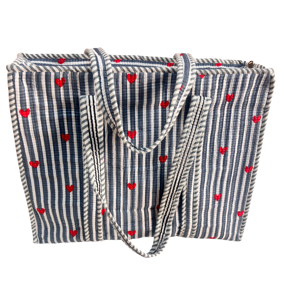 The Bazaar Bhoot Edition:- Premium Cotton Quilted Shopping Tote Bag