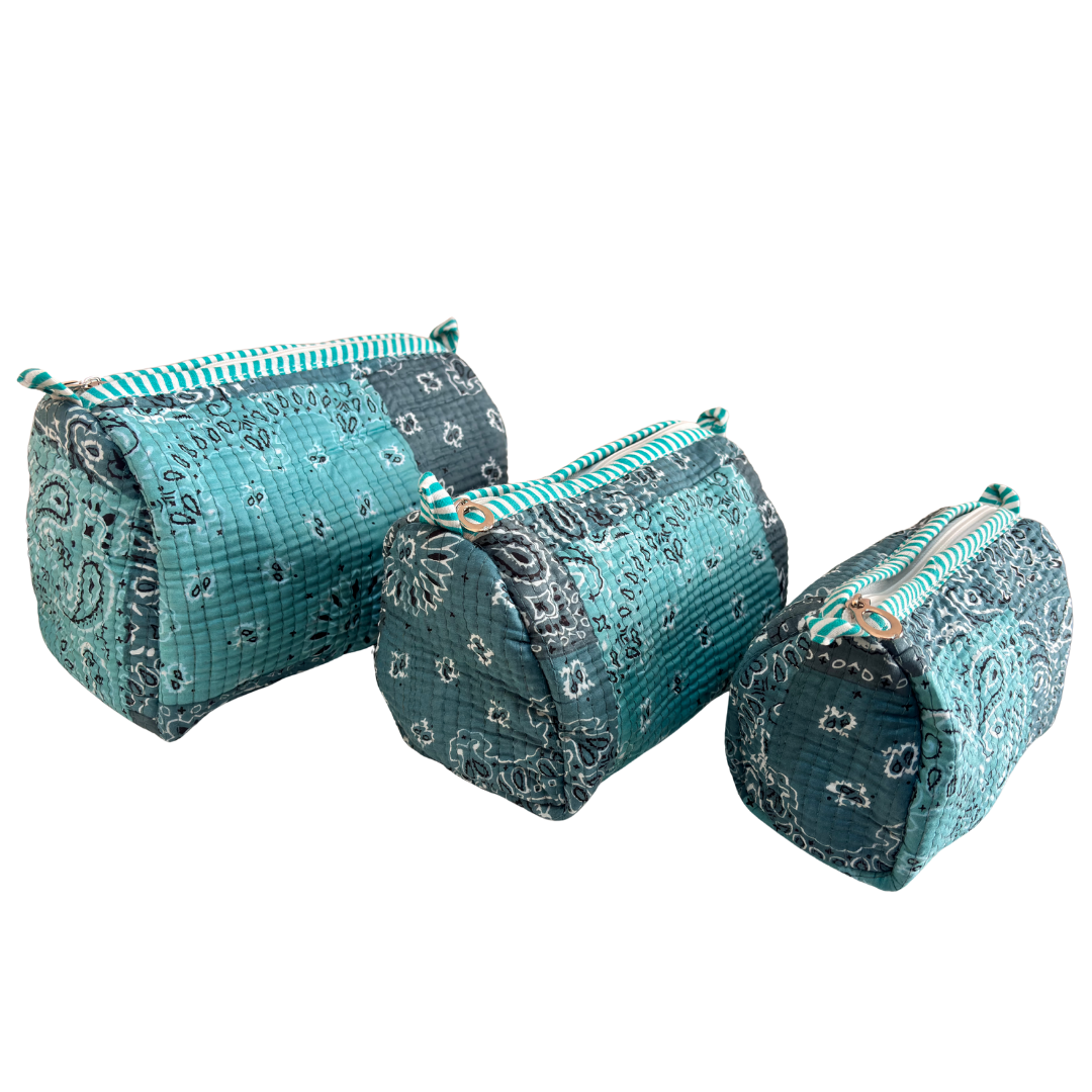 The Alfred Edition Multipurpose Travel Organizers:- Premium Handcrafted Waterproof Quilted Cotton Beauty/Travel Organizer Bag for Men & Women