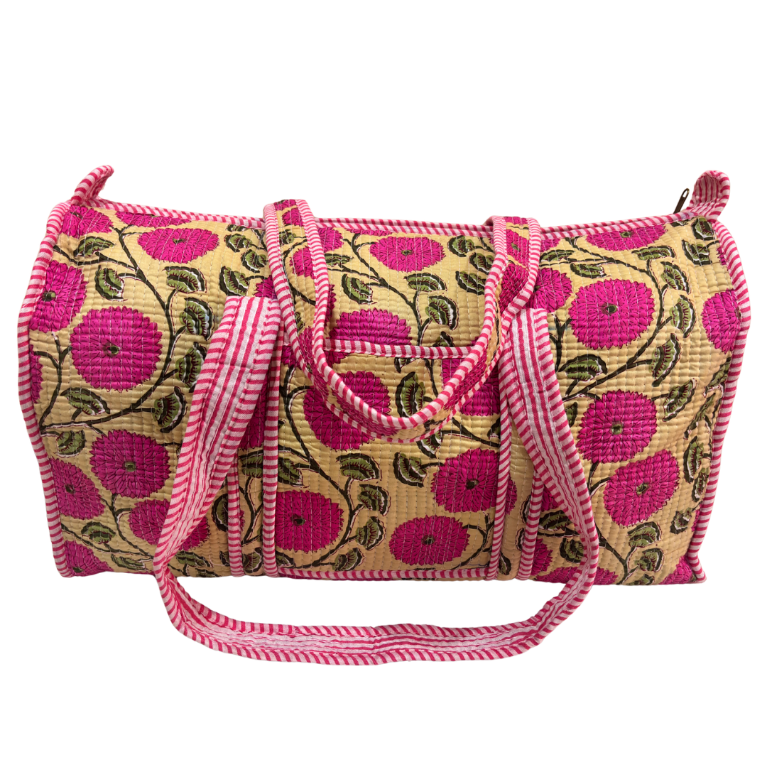 The Pushkar Balloon Quilted Heritage Duffle - Travel Ready Collection