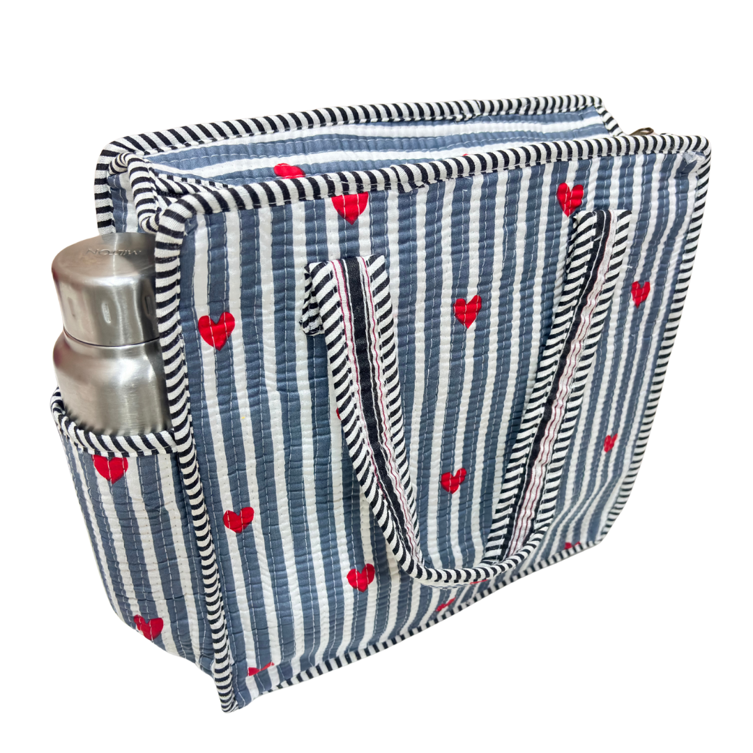 Handcrafted Quilted Cotton Mini Bag