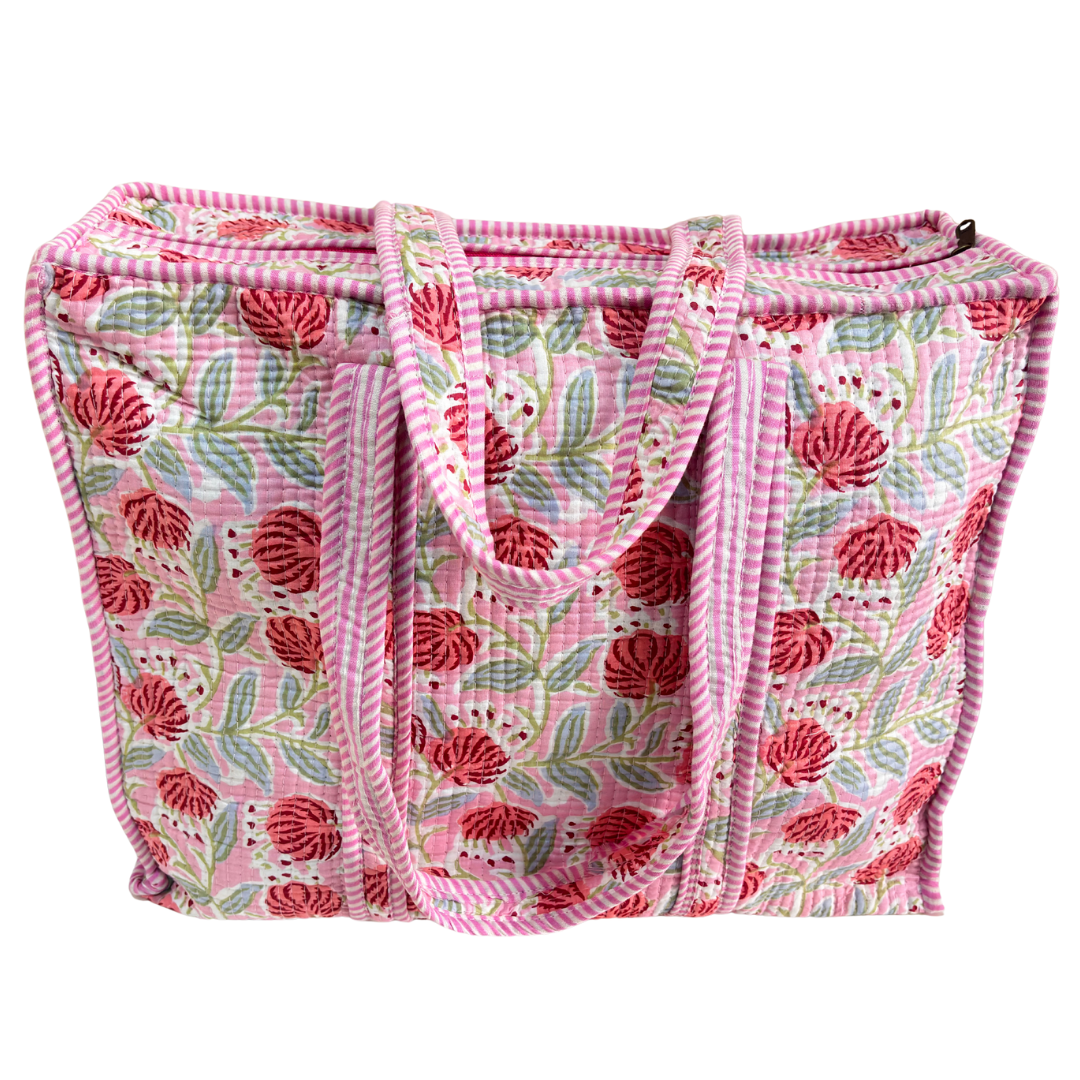 The Bazaar Bhoot Edition:- Premium Cotton Quilted Shopping Tote Bag