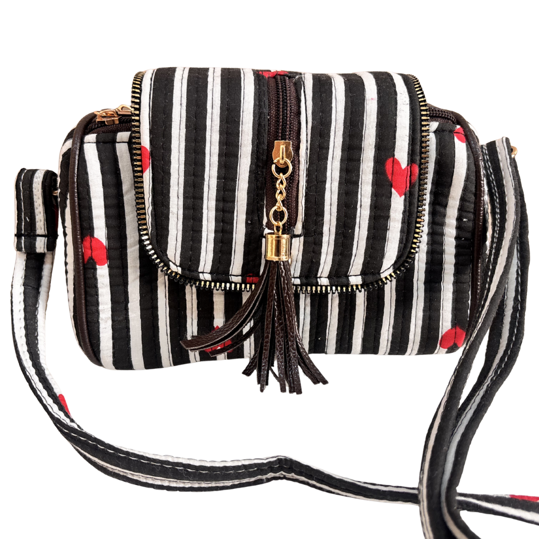 RajPadmini Handcrafted Quilted Cotton Sling Bag