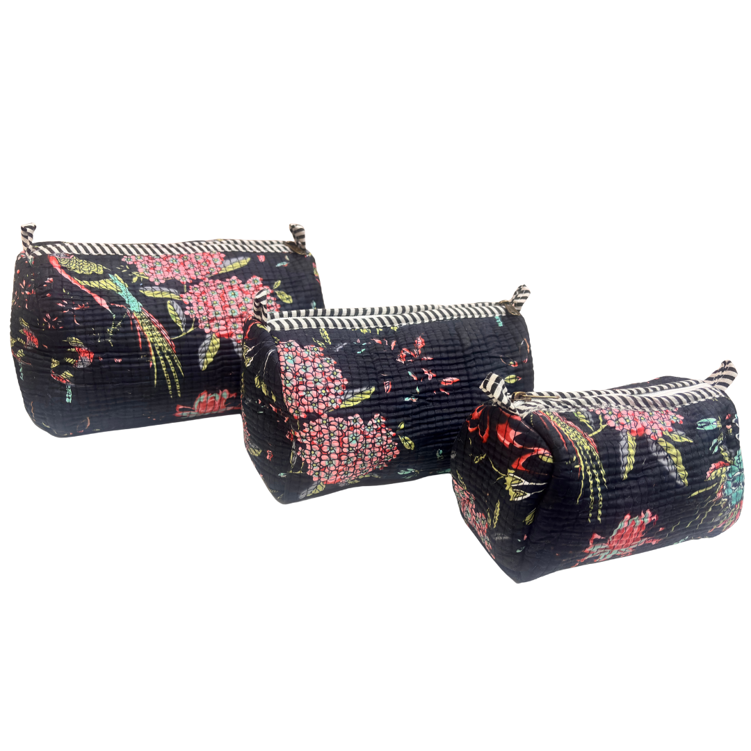 The Alfred Edition Multipurpose Travel Organizers:- Premium Handcrafted Waterproof Quilted Cotton Beauty/Travel Organizer Bag for Men & Women