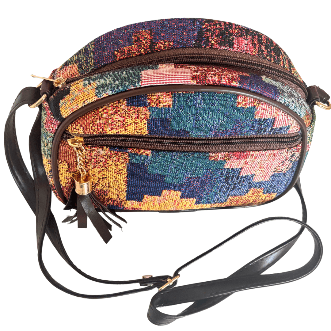 The Saheli Edition:- Women's Multicolour Crescent Moon Sling Bag