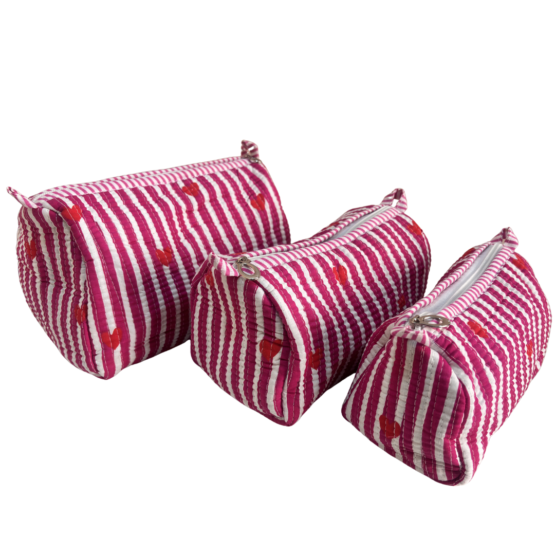 The Alfred Edition Multipurpose Travel Organizers:- Premium Handcrafted Waterproof Quilted Cotton Beauty/Travel Organizer Bag for Men & Women