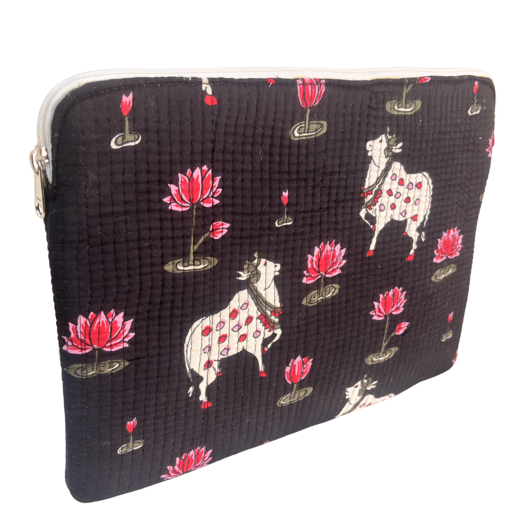 The House of RajPadmini Quilted Laptop Padded Sleeve