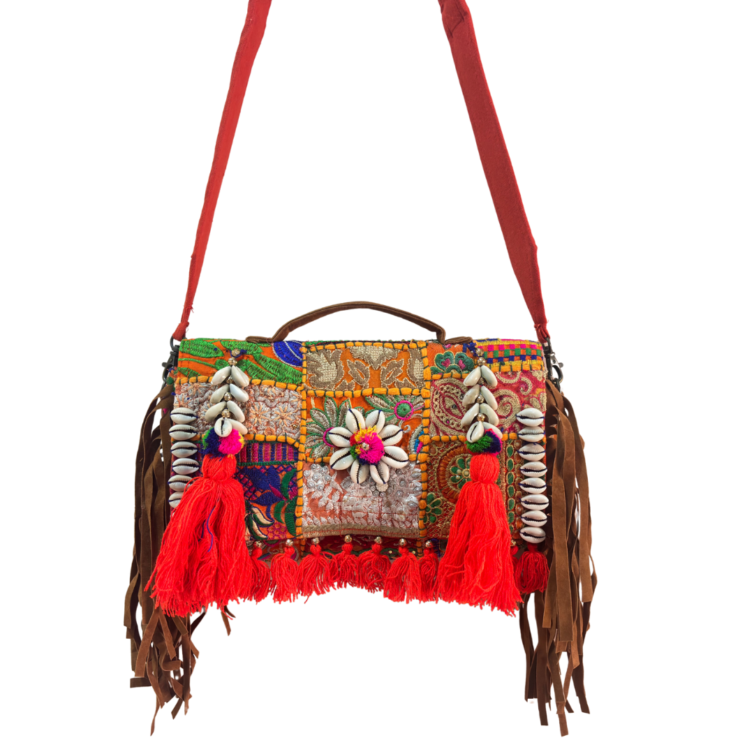 The House of RajPadmini Handmade Banjara Crossbody Bag