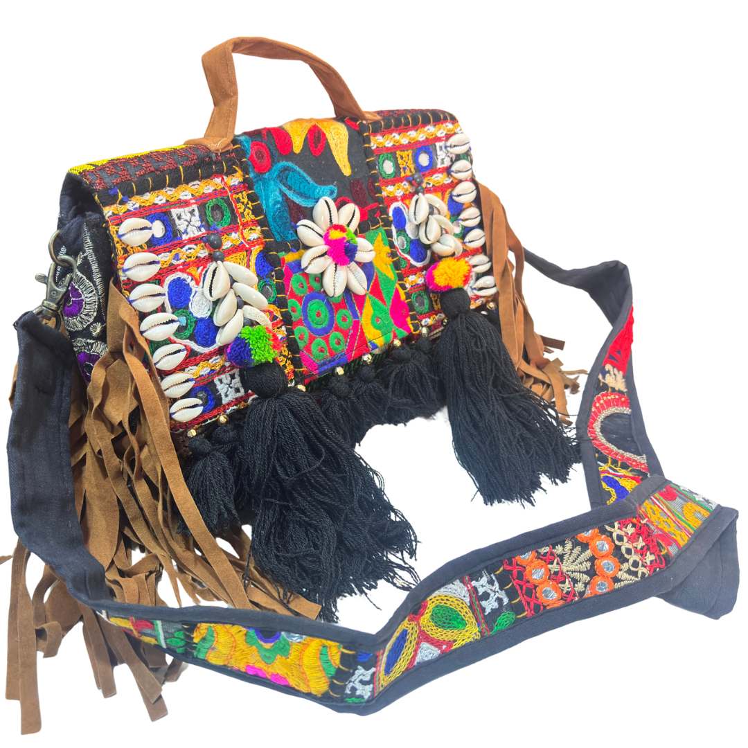 The House of RajPadmini Handmade Banjara Crossbody Bag
