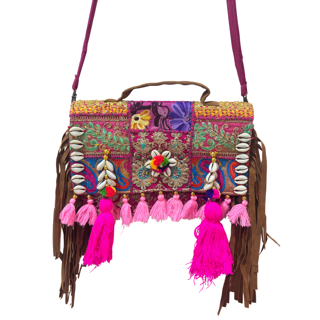 The House of RajPadmini Handmade Banjara Crossbody Bag