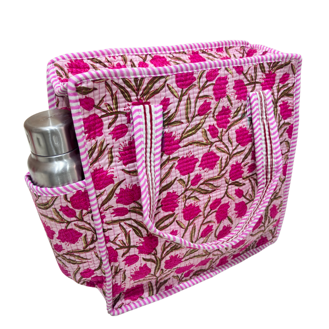 Handcrafted Quilted Cotton Mini Bag