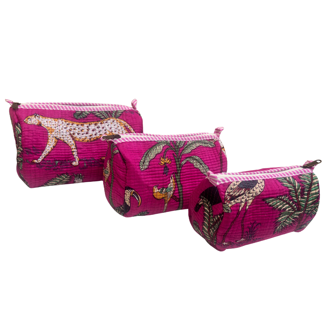 The Alfred Edition Multipurpose Travel Organizers:- Premium Handcrafted Waterproof Quilted Cotton Beauty/Travel Organizer Bag for Men & Women