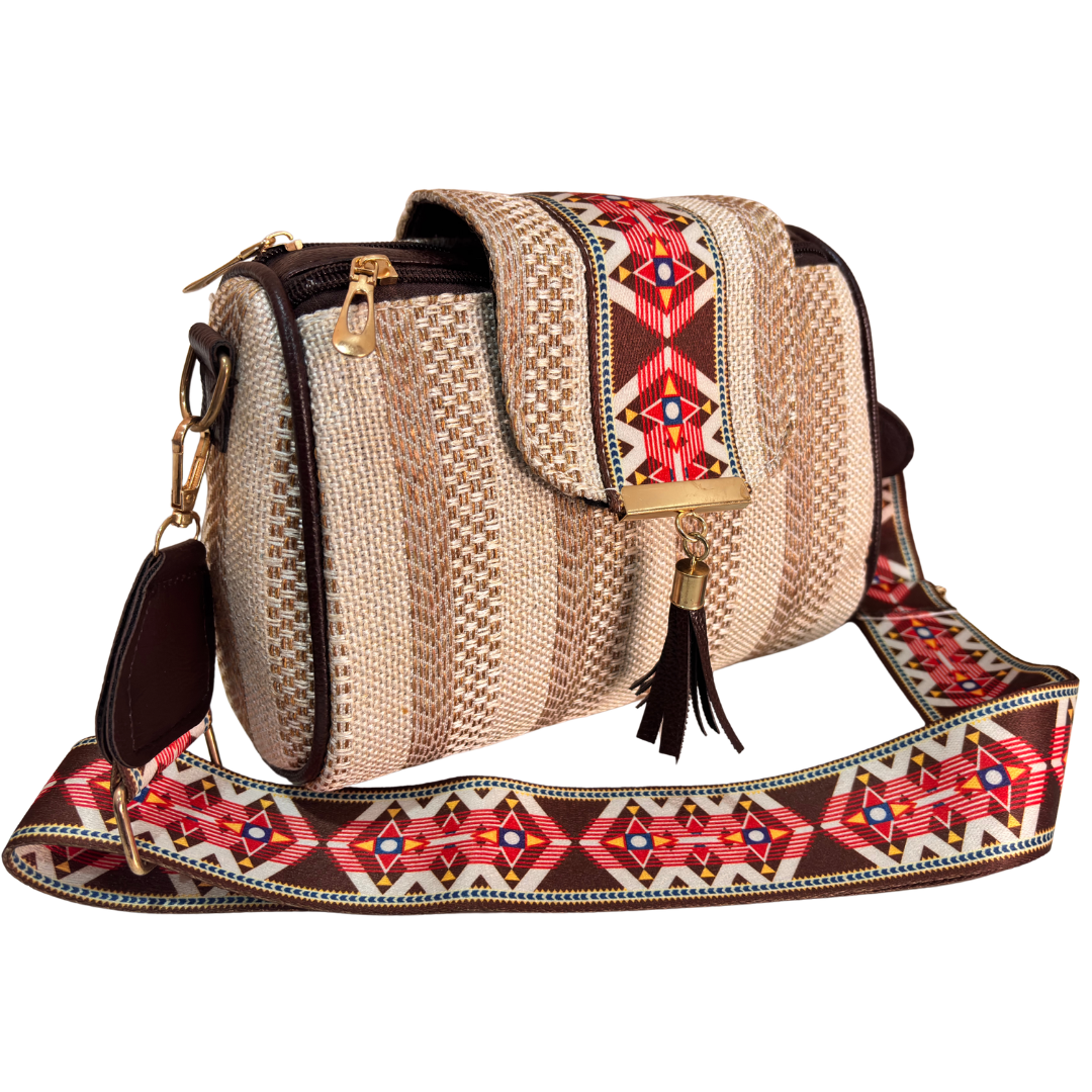 Maharani Jute Sling Bag for Women | Crossbody Bag for Saree, Kurta & Festive Wear | The House of RajPadmini