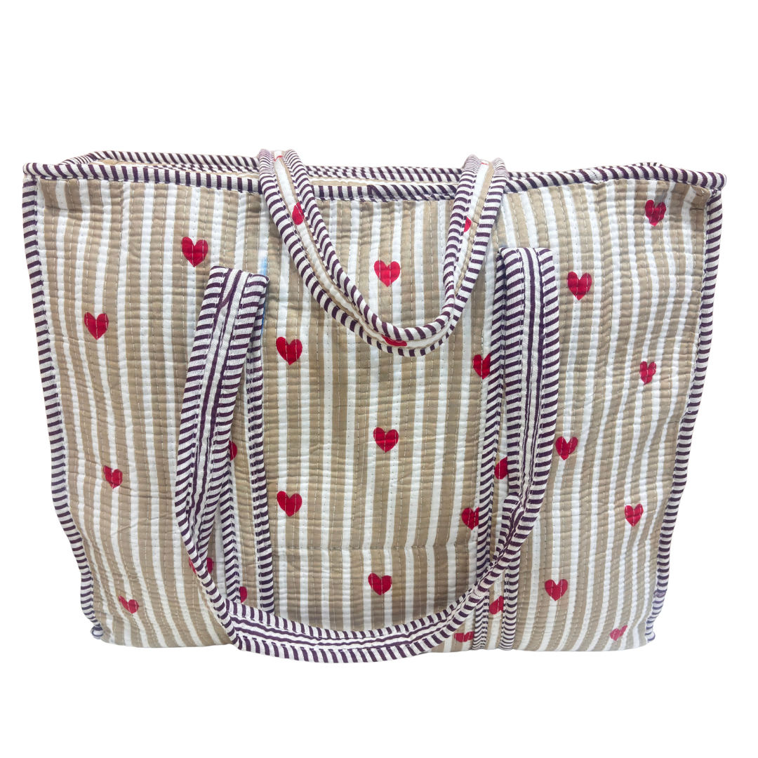 The Bazaar Bhoot Edition:- Premium Cotton Quilted Shopping Tote Bag
